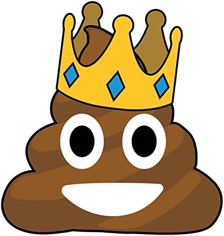 Amazon うんち絵文字 王冠 面白いノベルティユーモアtシャツ Us サイズ Medium カラー ホワイト Tシャツ カットソー 通販