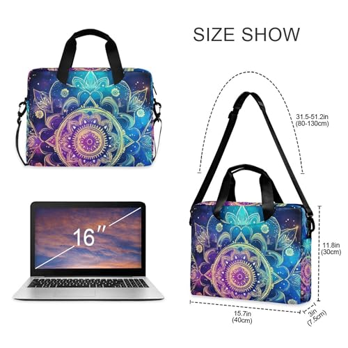 Maletín para portátil Mandala Galaxy Nebula 13-15.6 pulg miniatura 4