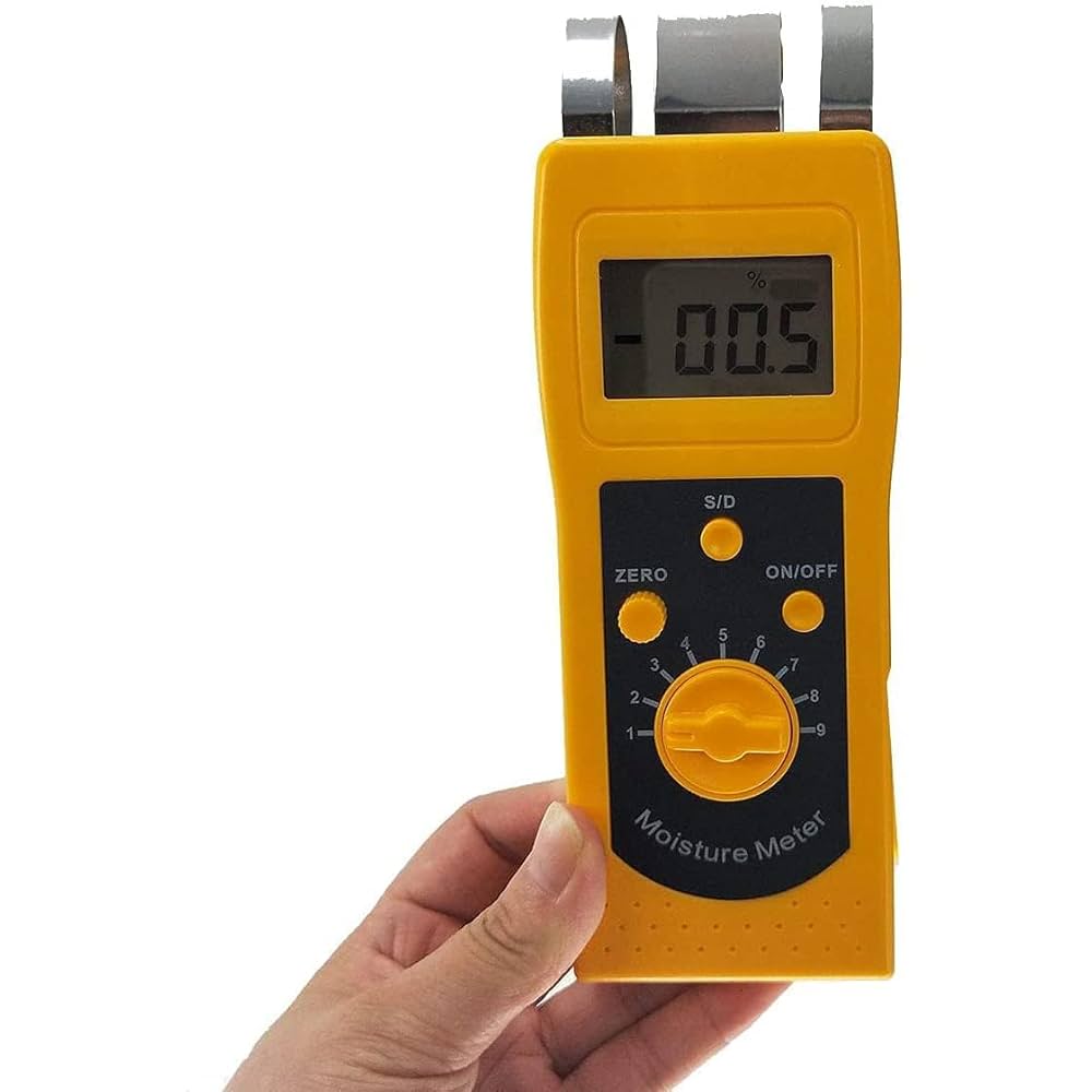 デジタル水分テスター デジタル穀物水分計 湿度テスター 水分