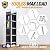 Folding Ladder 19.6ft Multi-Purpose Aluminium Extension Ladder, Bryner 7 in 1 Folding Adjustable Telescoping Step Ladder 530lbs