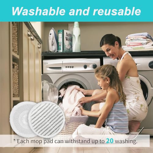 Image of AIR U+ 8 Pack Steam Mop Replacement Pads for Shark Steam & Scrub Mop