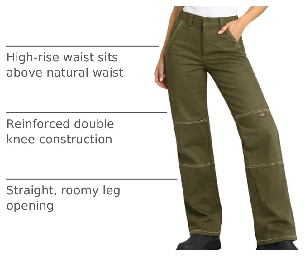 Dickies Womens High Waisted Double Knee Work Pants , Runs Small - image 4