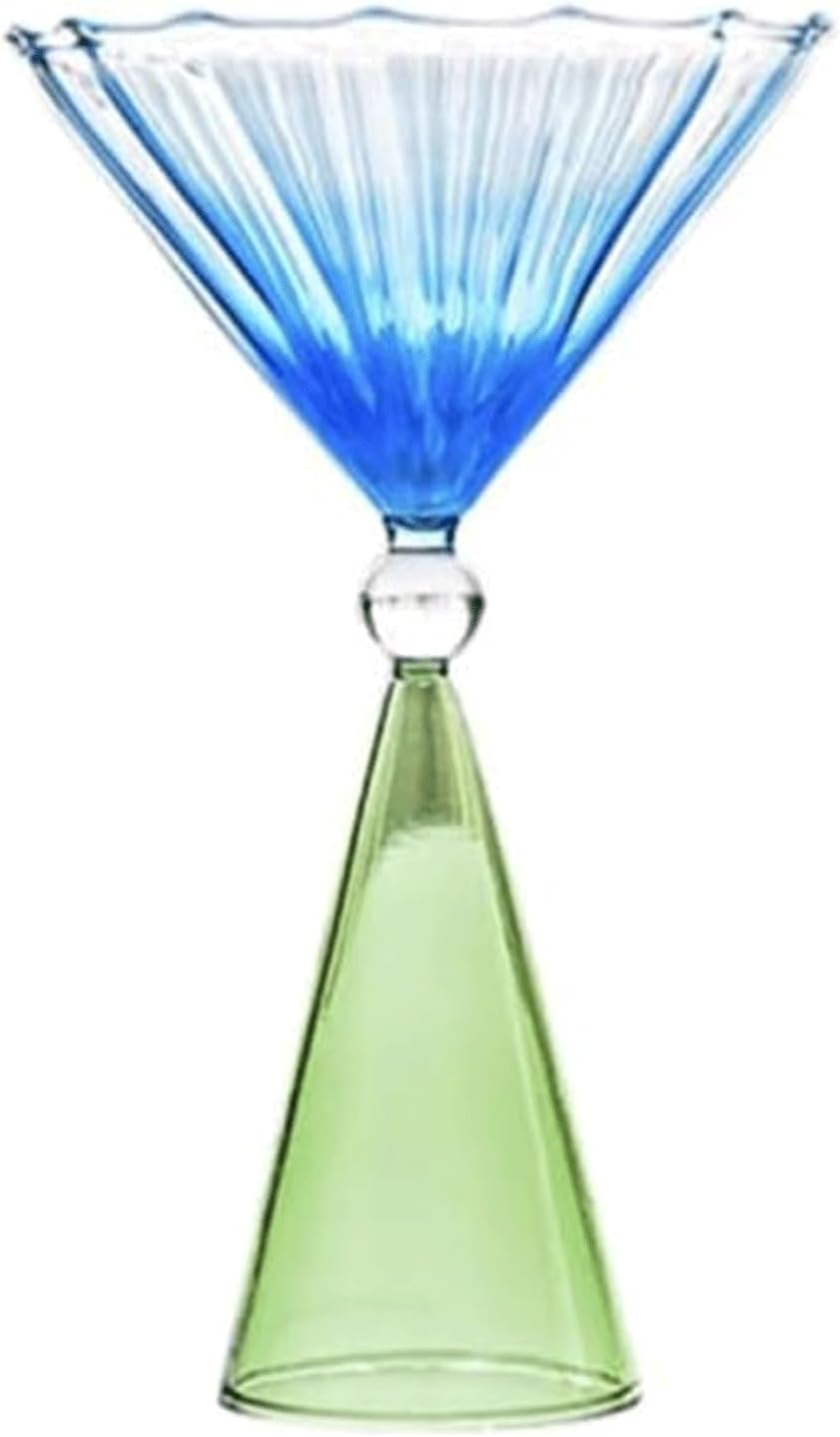 Wine Cups Irregular Cocktail Wine Glass Gradient Glass Modern Wine Gladses Wine Glasses Hand Blown Juice Cup 150ml/ 220ml/ 250ml