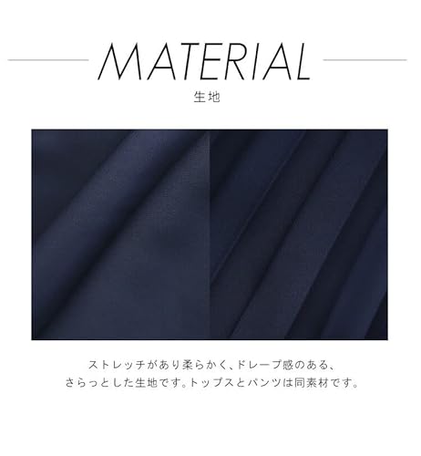 RUIRUEBOUTIQUE（ルイルエブティック）『レイヤードケープトップス&プリーツワイドパンツセットアップ』