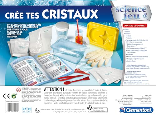 Science et jeu : Crée tes cristaux Clementoni Jeux - vue 5