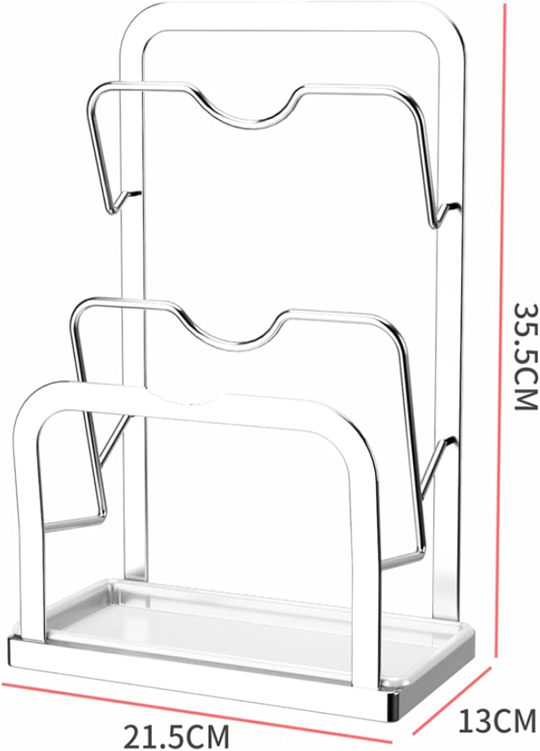 鍋置きラック 鍋蓋置き ポットカバーラックの壁に取り付けられた収納ラックキッチン 多機能 蓋収納 ラック