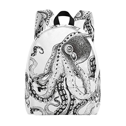 Kraken Sea: Mochila escolar con diseño de pulpo