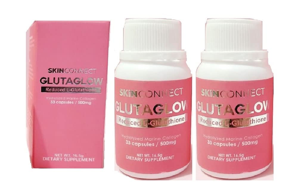 SKIN CONNECT GLUTAGLOW 33 CAPSULES (3 bottles set)