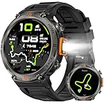 GPS Militar Reloj Inteligente Hombre con LED Linte...: 【Smartwatch Militar Resistente】-La carcasa del smartwatch AdivaX está hecha de aleación de zinc y ha superado múltiples pruebas de grado militar, lo que la hace robusta y duradera. Equipado con un botón giratorio mecánico en el lateral, ¡disfruta de ...