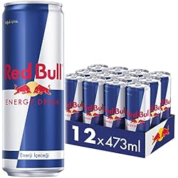 Red Bull Enerji İçeceği 473 ML (12'Li Paket, 12 x 473 ML), Enerji, Kutu