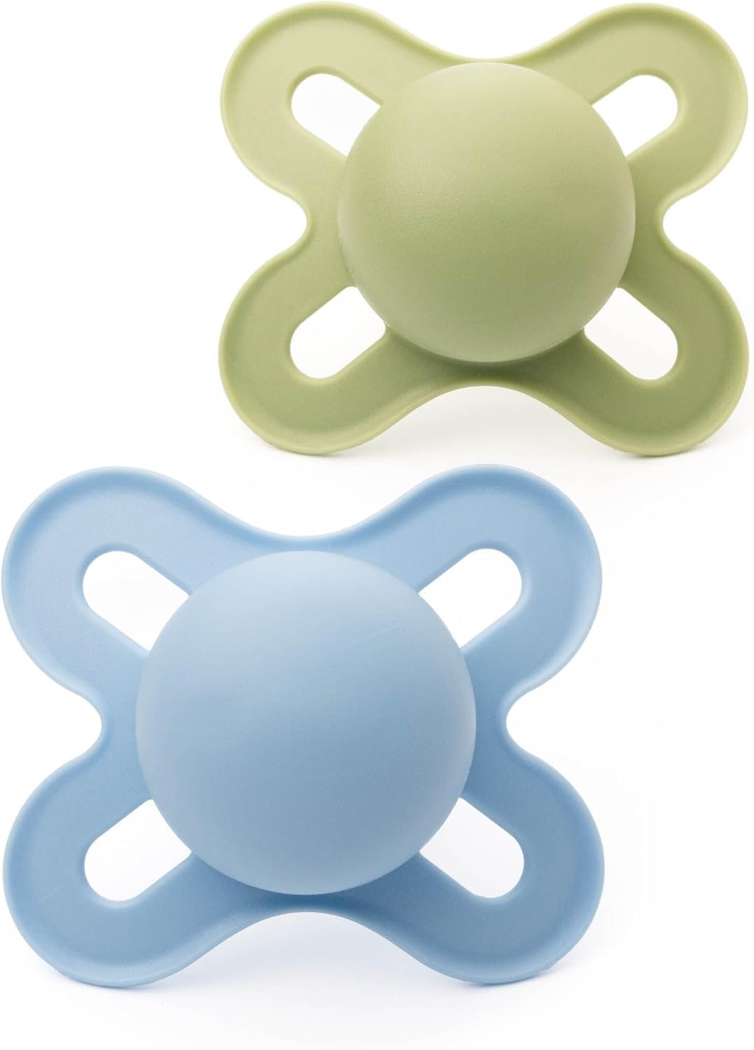 4Evermom & Baby Blue Mam Start Soother 0-2 Months Pack Of 2