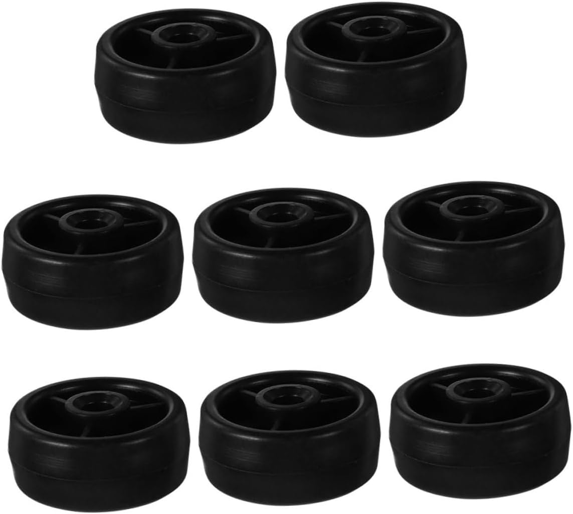8pcs Exercise Roller Wheels for Fitness Equipment Treadmill Bike Casters Inner Diameter Easy Installation Flexible Movement Wear Resistant Design