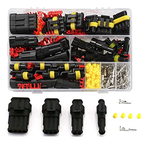 Conector impermeable de 1/2/3/4 pines para coche, conectores impermeables, conectores de cable eléctrico, terminal de enchufe para barcos, motocicletas, scooters, camiones (352) Cover