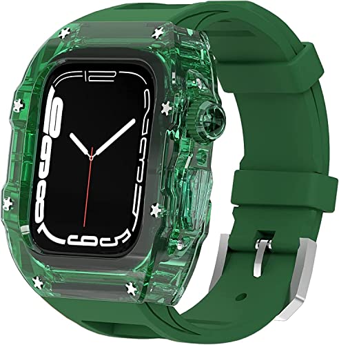 Coque Apple Watch protection transparente en silicone haute densité pour iWatch Ultra 49 45 44 mm
