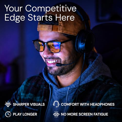 Livho High Tech Blue Light Glasses (Clear Lens, Medium) — view 2