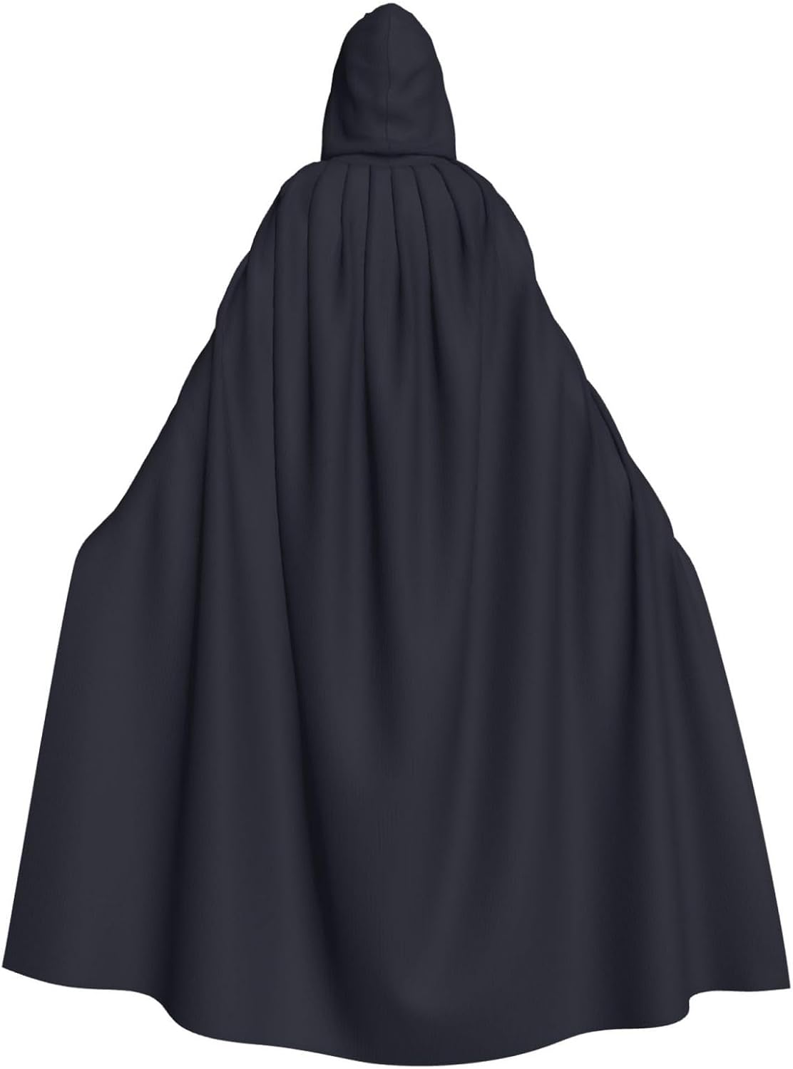 Solid Color Black Men Women Halloween Role Play Party Decoration Hooded Poncho
