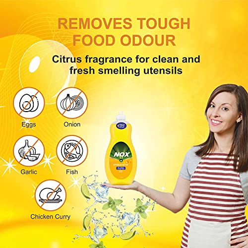 Image of Nox Dishwash Liquid Lemon 500 ml (Pack of 3)