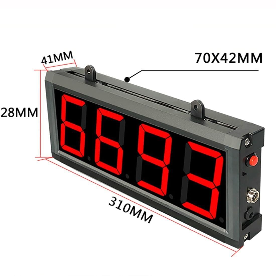 Compteur numérique LED à 4 chiffres, compteur jusqu'à 9999, distance de détection 0-5 m, avec télécommande, pour bande transporteuse, automatisation d'usine