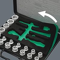 Wera 8100 SA 2 Zyklop Speed-Knarrensatz, 1/4 Zoll metrisch, Schwarz, 42-teilig, 05003533001 – Ansicht 9