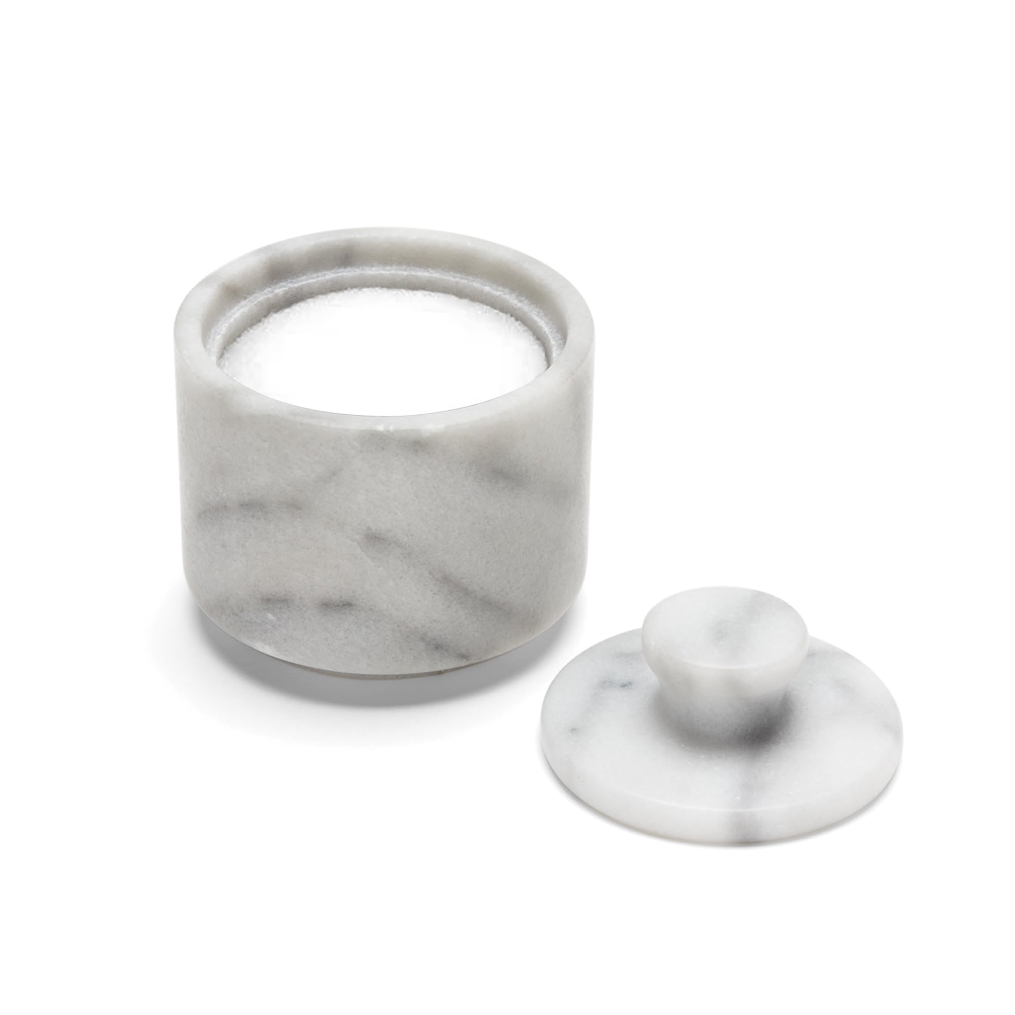 Fox Run Marble Salt Cellar, White 3" x 3"