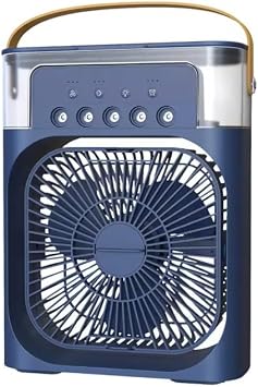 arjl  Spreyli Masa st  Vantilat r   USB Mist Fan, Mini Klima Etkili Hava So utucu, 3 Kademeli H z, LED I kl  Buharl  Fan Ev, Ofis, Yaz Serinli i