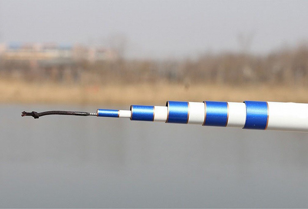 DH Barca di Canna da Pesca 19 Ultra Leggeri Regolabili 2,7 Metri 3,0 Metri Taiwan Canne da Pesca Nera Fossa Grandi Ingranaggi,4.8m