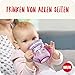 NUK Mini Magic Cup Trinklernbecher | auslaufsicherer 360°-Trinkrand | ab 6 Monaten | praktische Griffe | BPA-frei | 160 ml | blaue Maus