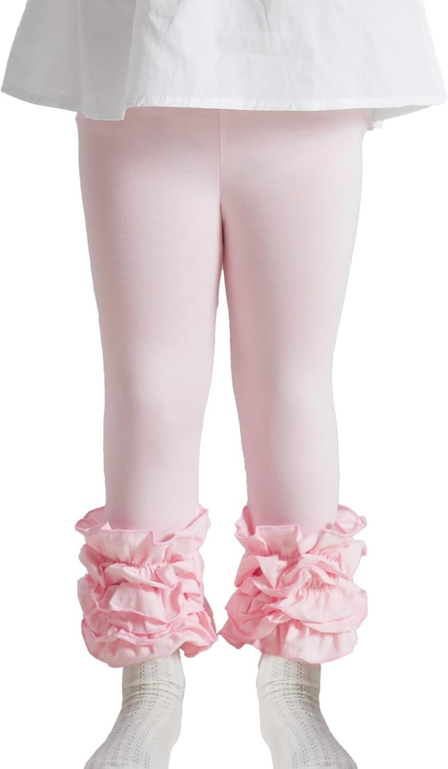 DIPUG Toddler and Baby Girls Leggings Ruffle Pants Little Kids Legging 6M-6T