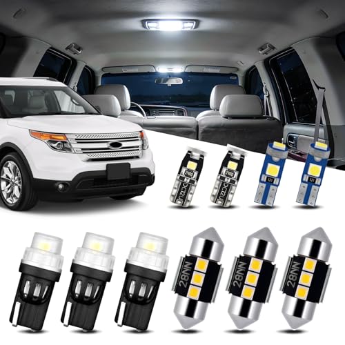 Kit de 11 luces LED interiores para Ford Explorer 2011-2020 miniatura 1