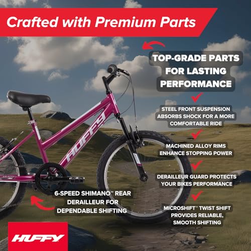 image for Huffy Stone Mountain Womens 20 Inch Mountain Bike, Orchid Gloss Frame,