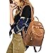 ROUROU Soft Leather Backpack for Women Large Capacity Handbag Fashion Satchel Casual Backpack Lightweight Purse