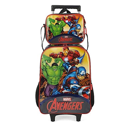 Kit Mochila Rodinha Infantil Vingadores +Lancheira Luxcel