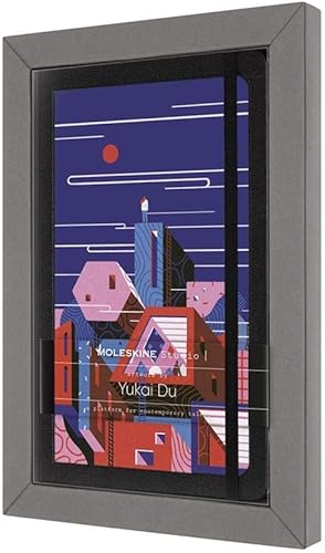 Moleskine Edición limitada Studio Collection - Cuaderno de tapa dura, grande (5 x 8.25 pulgadas), lisoen blanco, Yukai Du, 240 páginas