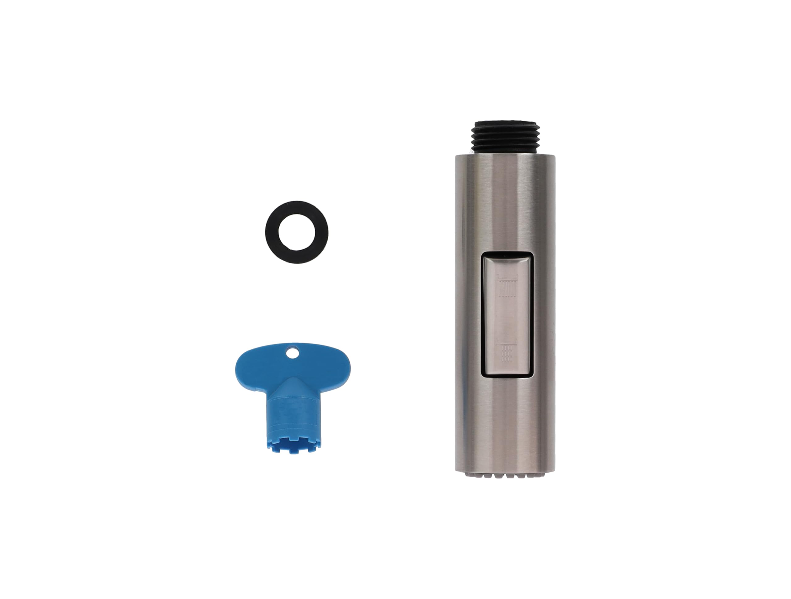 Villeroy & Boch Colorless Steel Expert Hand Shower, Replacement Shower Head For Steel Expert Kitchen Taps, Two Jet Types To Change Via Diverter, Spare Part For Kitchen, Solid Stainless Steel