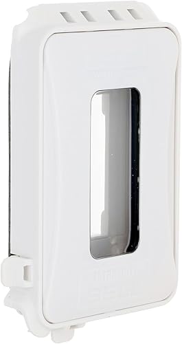 Hubbell-Bell - Cubierta de enchufe horizontal y vertical, resistente a la intemperie, ampliable, perfil bajo, extraresistente mientras está en uso,