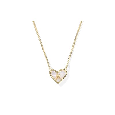 Kendra Scott Heart Letter K Short Pendant Women