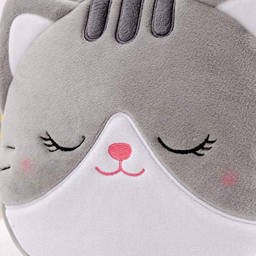 Lazada Cat Toddler Backpack Plush Backpack Toddler Girls Backpack Cat Animal Kids Backpacks for Girls Kitty Plush Backpack for Baby Girls Gray 11-inch4