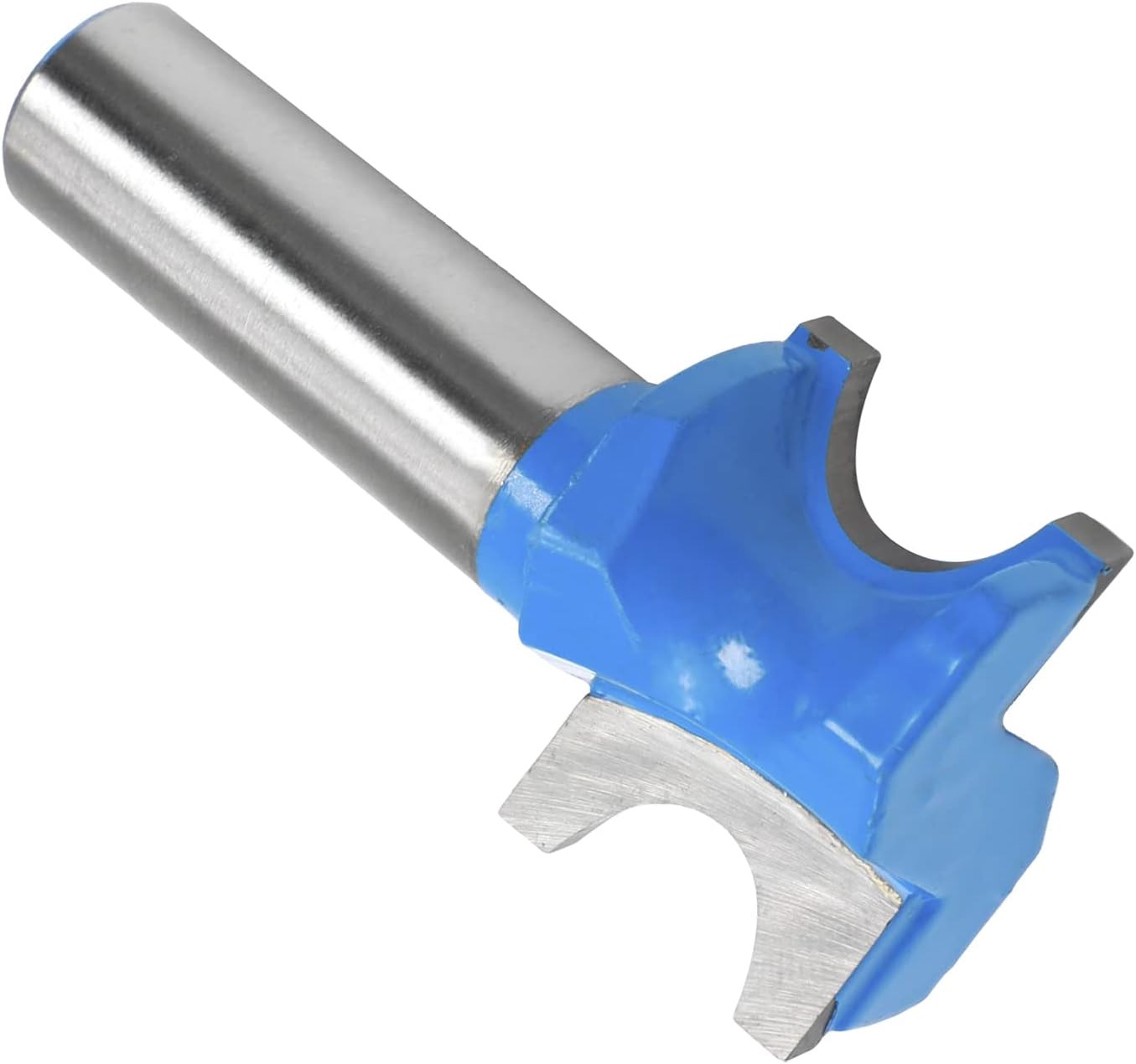 Utoolmart Router Bit 1/2 Shank 1/2 Inch Dia Half Round End Mill 2 Flute Bull Nose Grooving Carbide for Woodworking Engraving Edge Trimmer 1Pcs