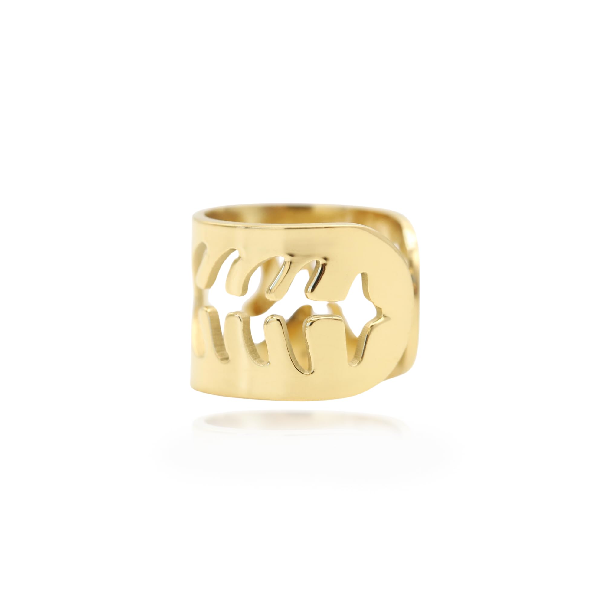 GOLDENCAT Ear cuff fish, Pendiente, Aretes para el Cartílago, Piercing de Oreja Sin Perforación, Pendiente Oreja Sin Agujero, Diámetro interno del aro 1 cm, Acero Inoxidable, Baño Oro 18k