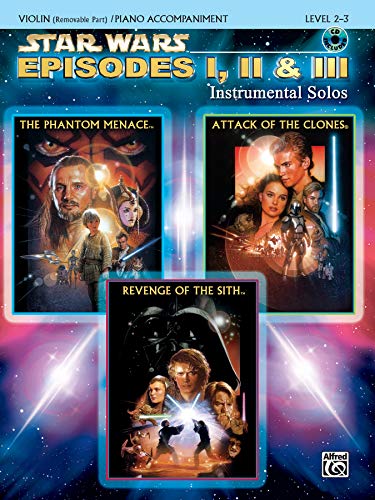 Star Wars Episodes I, II & III Instrumental Solos for Strings: Violin, Book & CD