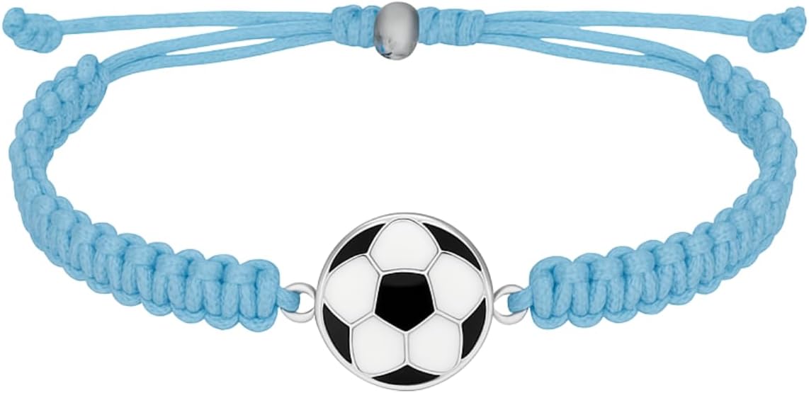 Soccer Bracelet, Soccer Jewelry, Adjustable Unisex Soccer Paracord Bracelets - Soccer Gift