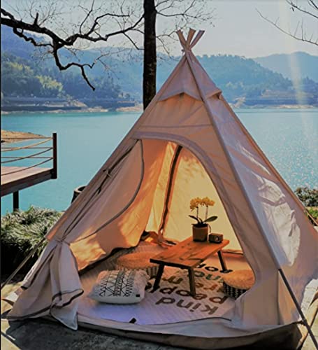 7'x7' Cotton Canvas Bell Teepee Tent