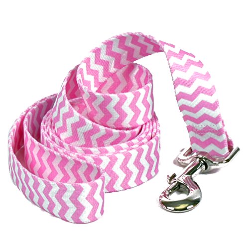 Yellow Dog Design Standard Lead, Chevron Watermelon, 3/4