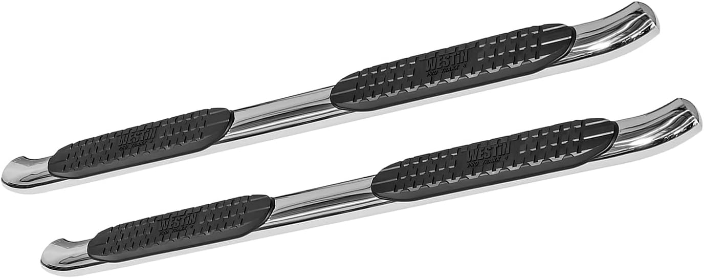 Westin 21-21400 PRO TRAXX 4 Oval Nerf Bars fits 2007-2013 Silverado Sierra 1500 2007-2014 Silverado Sierra 2500 3500HD Standard Cab Polished Pair