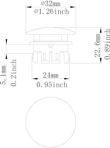 Miniatura 6 de Homevacious Cubierta de desbordamiento para lavabo de lavabo en latón negro mate inserto en agujero tapas redondas paquete 0f 2