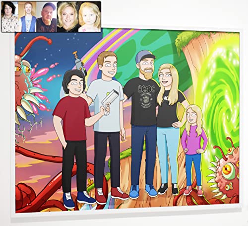 Transform Your Photo into a Custom Cartoon Portrait - Hand-Drawn