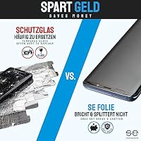 2x se® 3D SCHUTZFOLIE Transparent für Samsung Galaxy S23 Ultra,Selbstheilend, 100% Fingerabdruck & FaceID kompatibel, einfache blasenfreie Installation, Ultra-Klar, Stoß-Kratzfest, aus Deutschland – Ansicht 5