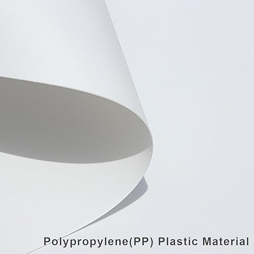 Miniatura 3 de Juego de 4 manteles individuales de plástico blanco, fáciles de limpiar, lavables, para interiores y exteriores, resistentes al calor, manteles