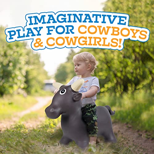 Big Country Toys Lil’ Bucker Bull Kids Toys - Rodeo Ride On Toys For 18 Months To 3+ Years - Bouncy Animals For Toddlers - Inflatable Kids Hopper Toy With Hand Pump #TOP4