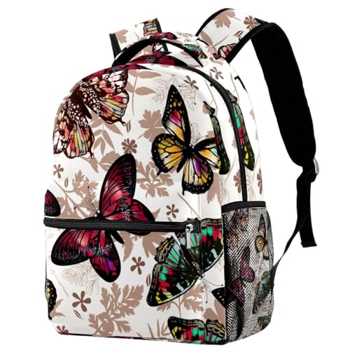 Sac à dos d'école motif papillon, le cadeau idéal pour fille et adolescent
